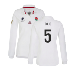 England RWC 2023 Home Classic LS Rugby Shirt (Ladies) (Itoje 5)