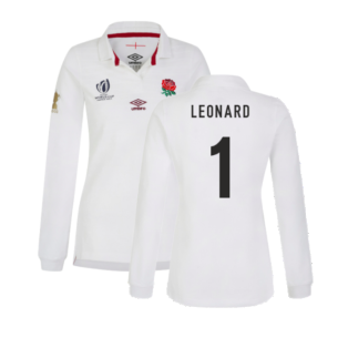 England RWC 2023 Home Classic LS Rugby Shirt (Ladies) (Leonard 1)