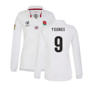 England RWC 2023 Home Classic LS Rugby Shirt (Ladies) (Youngs 9)