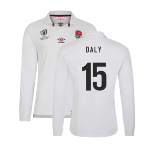 England RWC 2023 Home LS Classic Jersey (Kids) (Daly 15)