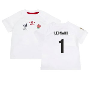 England RWC 2023 Home Replica Rugby Baby Kit (Leonard 1)