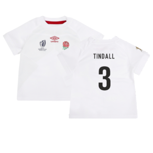 England RWC 2023 Home Replica Rugby Baby Kit (Tindall 3)