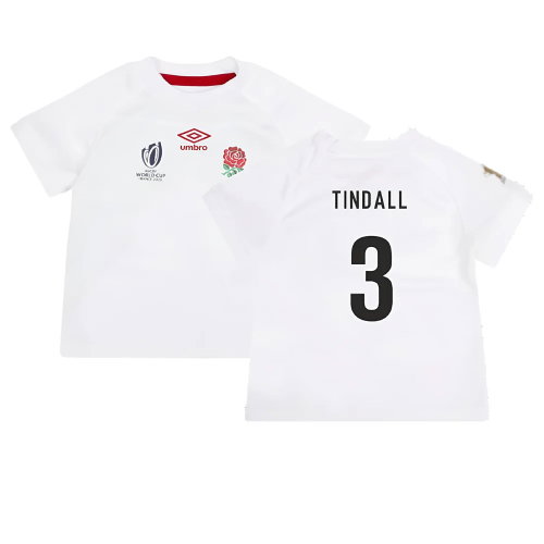 England RWC 2023 Home Replica Rugby Baby Kit (Tindall 3)