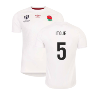 England RWC 2023 Home Replica Rugby Shirt (Itoje 5)