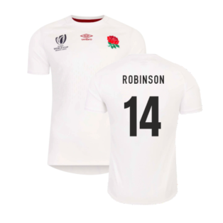 England RWC 2023 Home Rugby Jersey (Kids) (Robinson 14)