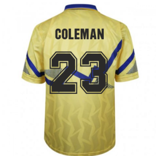 Everton 1990 Away Retro Football Shirt (COLEMAN 23)
