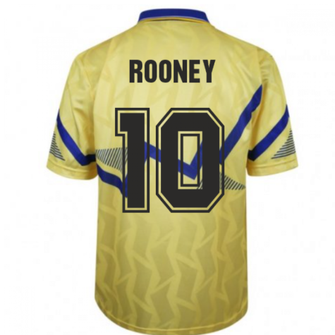 Everton 1990 Away Retro Football Shirt (ROONEY 10)