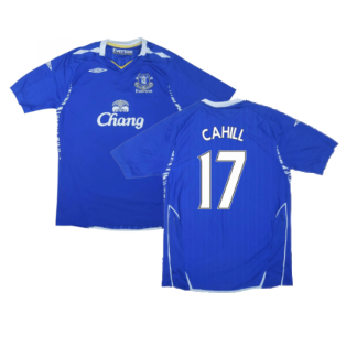 Everton 2007-08 Home Shirt ((Excellent) S) (CAHILL 17)