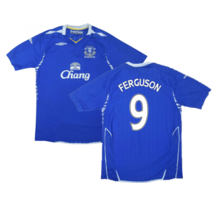 Everton 2007-08 Home Shirt ((Excellent) S) (Ferguson 9)