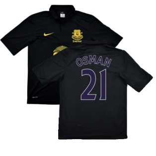 Everton 2012-13 Away Shirt Size Medium ((Excellent) M) (Osman 21)