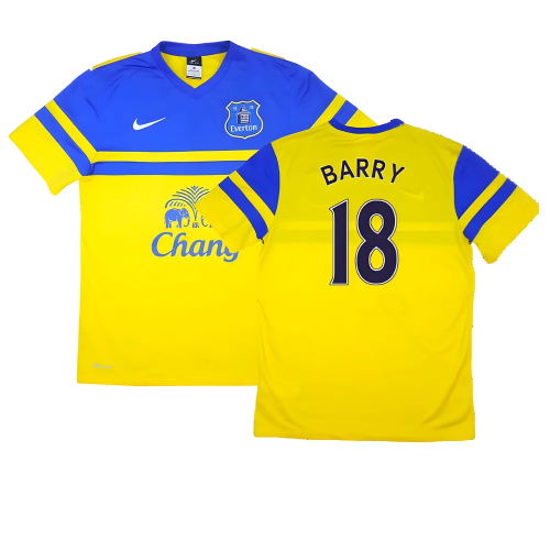 Everton 2013-14 Away Shirt (S) ((Excellent) S) (Barry 18)