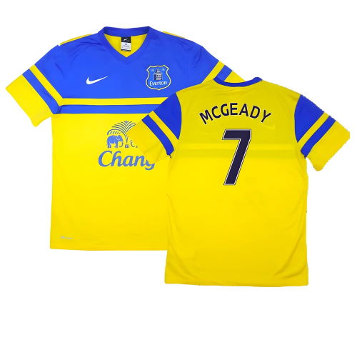 Everton 2013-14 Away Shirt (S) ((Excellent) S) (McGeady 7)  Everton 2013-14 Away Shirt (S) ((Excellent) S) (McGeady 7)