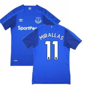 Everton 2017-18 Home Shirt (Good Condition) (L) (Mirallas 11)