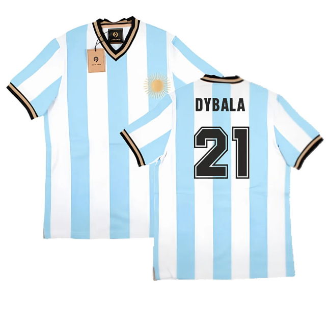 False Nein Argentina Home Vintage Shirt (DYBALA 21)