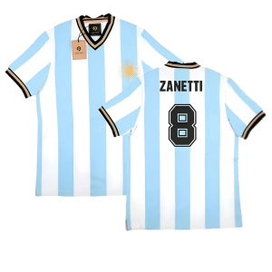 False Nein Argentina Home Vintage Shirt (ZANETTI 8)