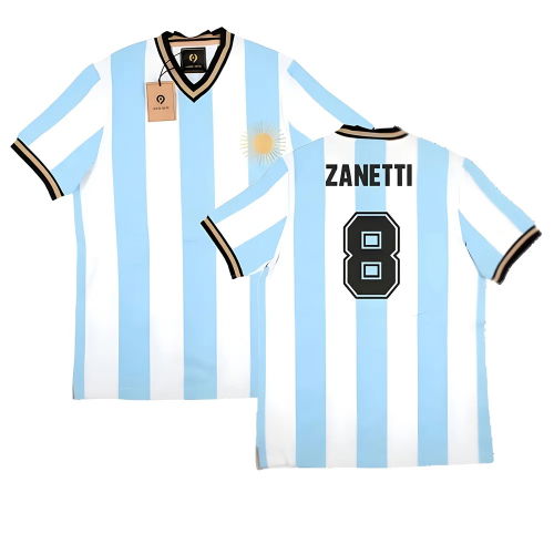 False Nein Argentina Home Vintage Shirt (ZANETTI 8)