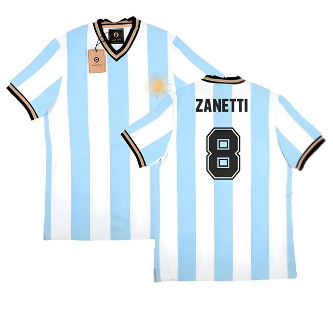 False Nein Argentina Home Vintage Shirt (ZANETTI 8)