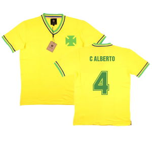 False Nein Brazil Home Football Shirt (C ALBERTO 4)