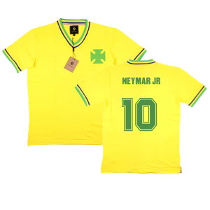 False Nein Brazil Home Football Shirt (NEYMAR JR 10)