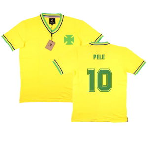 False Nein Brazil Home Football Shirt (PELE 10)