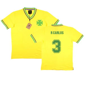 False Nein Brazil Home Football Shirt (R CARLOS 3)