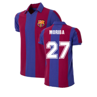 FC Barcelona 1980 - 81 Retro Football Shirt (MORIBA 27)