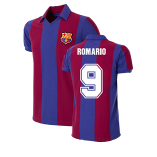 FC Barcelona 1980 - 81 Retro Football Shirt (ROMARIO 9)