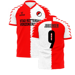 Feyenoord 2021-2022 Home Concept Shirt (Viper) (JORGENSEN 9)