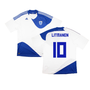 Finland 2010-11 Home Shirt ((Excellent) XL) (LITMANEN 10)