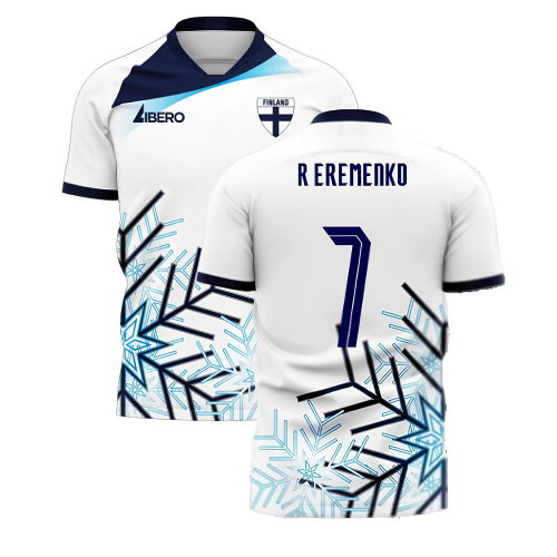 Finland 2025-2026 Home Concept Football Kit (Libero) (R EREMENKO 7)