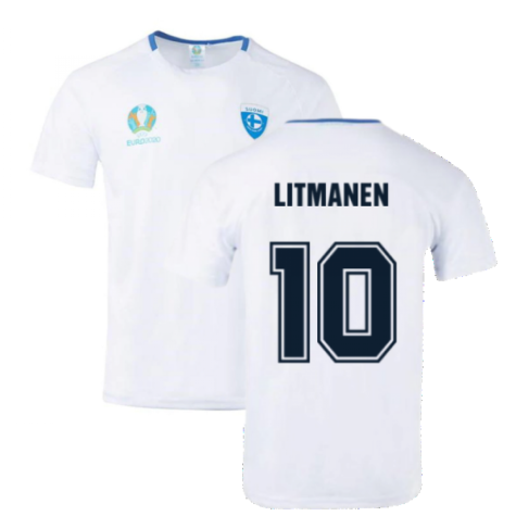 Finland 2021 Polyester T-Shirt (White) (LITMANEN 10)