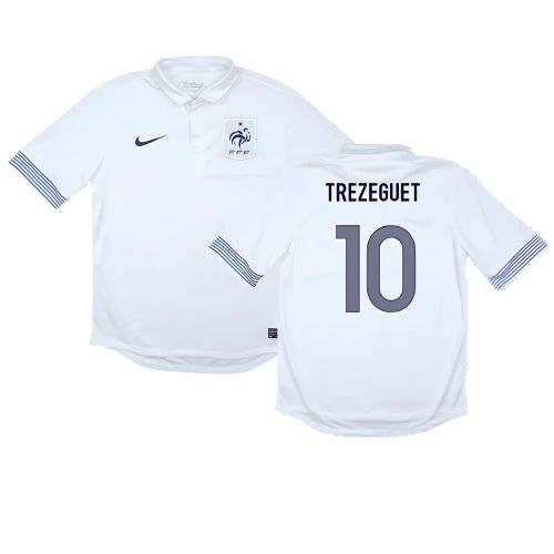 France 2012-13 Away Shirt ((Good) M) (TREZEGUET 10)