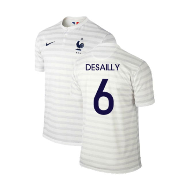 France 2014-15 Away Shirt ((Excellent) M) (Desailly 6)
