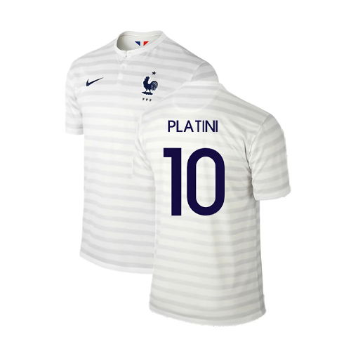 France 2014-15 Away Shirt ((Excellent) M) (Platini 10)