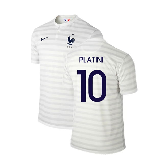 France 2014-15 Away Shirt ((Excellent) M) (Platini 10)