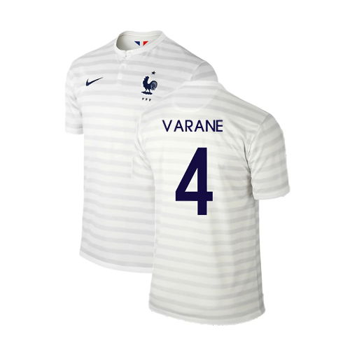 France 2014-15 Away Shirt ((Excellent) M) (Varane 4) France 2014-15 Away Shirt ((Excellent) M) (Varane 4)