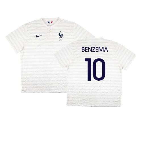 France 2014-15 Away Shirt ((Very Good) XXL) (Benzema 10)