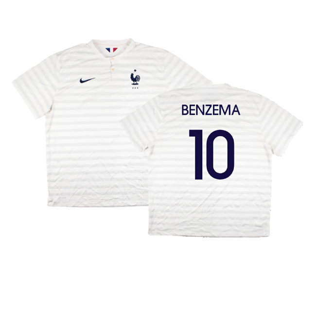 France 2014-15 Away Shirt ((Very Good) XXL) (Benzema 10)