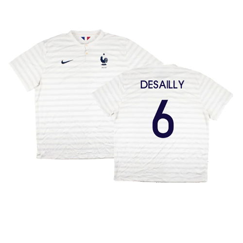 France 2014-15 Away Shirt ((Very Good) XXL) (Desailly 6)