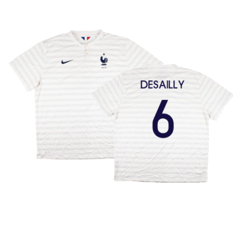 France 2014-15 Away Shirt ((Very Good) XXL) (Desailly 6)