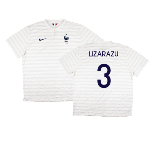 France 2014-15 Away Shirt ((Very Good) XXL) (Lizarazu 3)