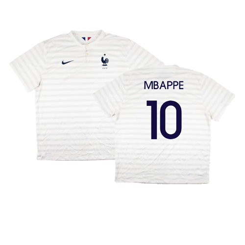 France 2014-15 Away Shirt ((Very Good) XXL) (Mbappe 10)