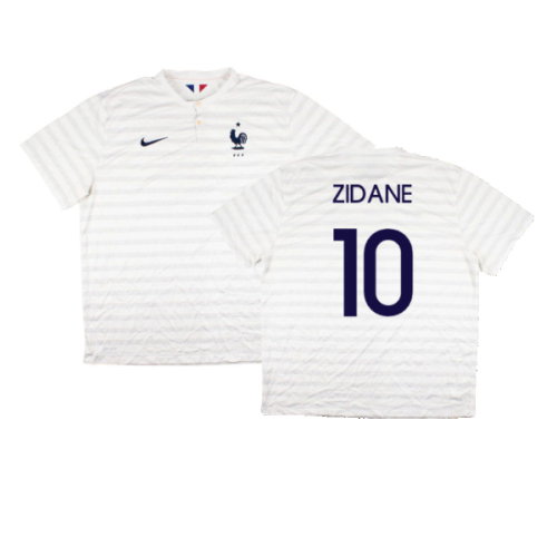 France 2014-15 Away Shirt ((Very Good) XXL) (Zidane 10)