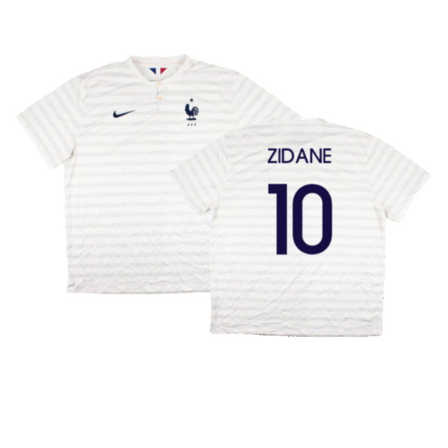 France 2014-15 Away Shirt ((Very Good) XXL) (Zidane 10)