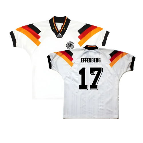 Germany 1992-93 Home Shirt ((Excellent) L) (Effenberg 17)