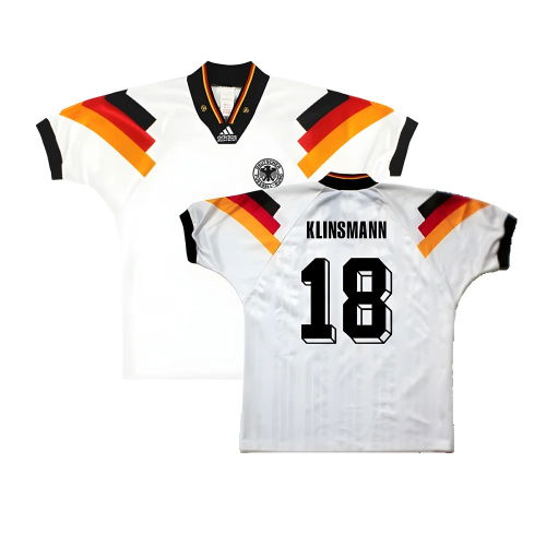Germany 1992-93 Home Shirt ((Excellent) L) (Klinsmann 18)