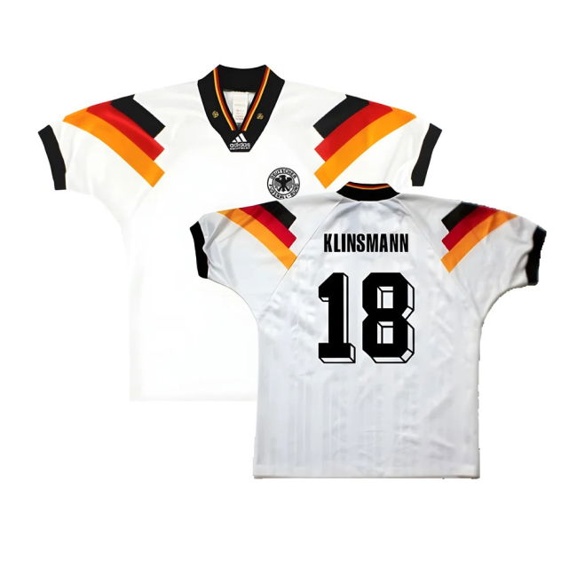 Germany 1992-93 Home Shirt ((Excellent) L) (Klinsmann 18)