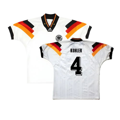 Germany 1992-93 Home Shirt ((Excellent) L) (Kohler 4)
