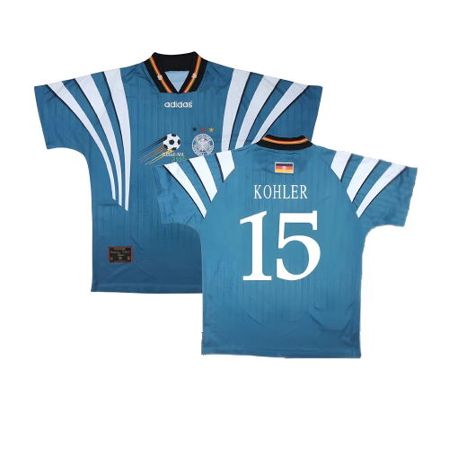 Germany 1996-98 Away Shirt ((Very Good) S) (Kohler 15)