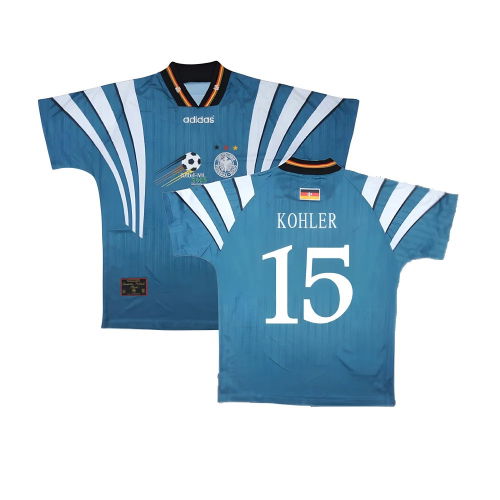 Germany 1996-98 Away Shirt ((Very Good) S) (Kohler 15)